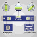 WORKPRO 3-Piece Spirit Level Set (12", 20", 40")