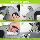 WORKPRO 20V Electric Drain Auger with 2.0AH Battery and Charger - 25Ft Plumbing Snake Drain Hair Removal Tool Set