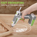 WORKPRO 7.2V Cordless Hot Melt Glue Gun Kit - Pink Ribbon