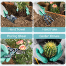WORKPRO 4PCS Heavy Duty Aluminum Hand Garden Tool Set