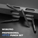 WORKPRO 4-Piece Nail Punch and Center Punch Set, 1/32", 1/16", 3/32" Nail Setter & 1/32" Center Punch Tool