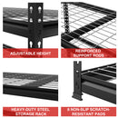 WORKPRO 5-Tier Metal Shelving Unit, Heavy Duty Adjustable Storage Rack-Black