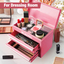 WORKPRO Mini Metal Tool Box with 2 Drawers and Top Storage - Gifts for Christmas