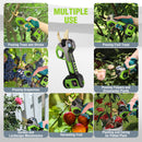 WORKPRO 12V Cordless Electric Pruning Shears with 2 Pack Rechargeable Battery and Fast Charger, 1.2 Inch Cutting Diameter