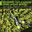 WORKPRO Manual Hedge Trimmers with Steel Wavy Blade