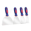 WORKPRO 4 Pcs Stainless Steel Made Putty Knife Set