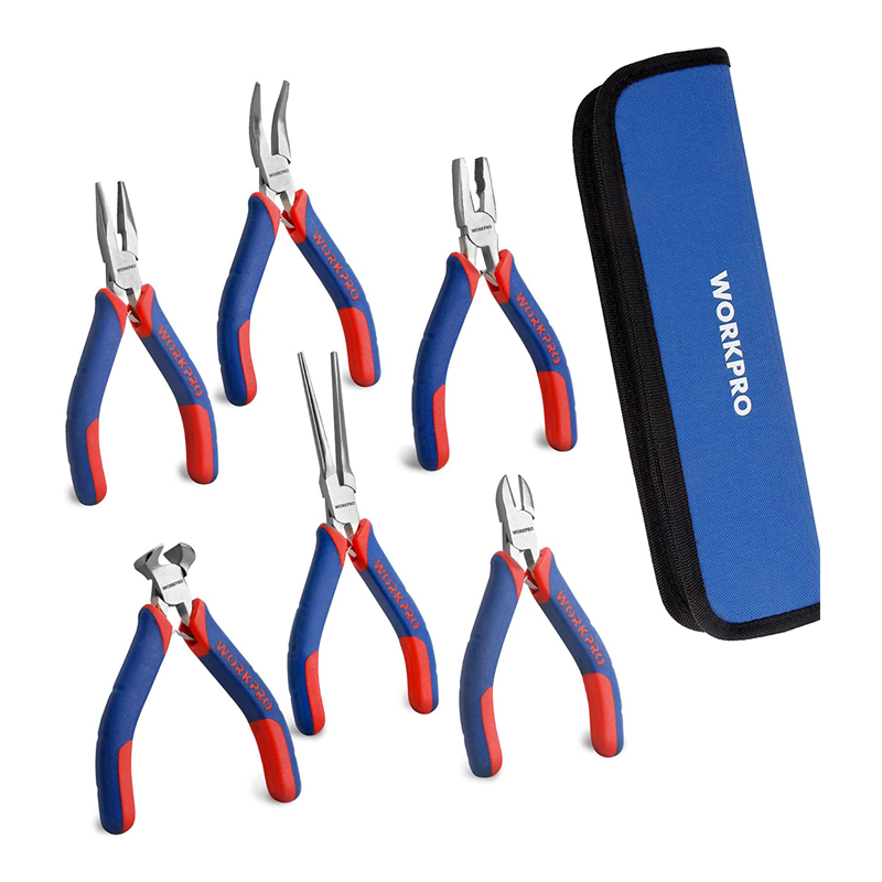 DIFFLIFE Mini Pliers Set,6-piece Needle Nose, Diagonal, Long Nose, Bent  Nose, End Cutting and Linesman, for Jewelry, Making Crafts, Repairing