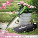 WORKPRO Garden Knife with Oxford Sheath, 7" Stainless Steel Blade with Cutting Edge