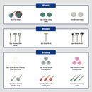 WORKPRO 276 Pcs Rotary Tool Accessories Kit Cutting Carving and Polishing Universal Fitment