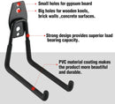 WORKPRO 12 Pcs Garage Hook Set, Heavy Duty Steel Garage Hangers, Utility Wall Mount Hooks, Tool Hangers for Bikes, Garden Tools, Ladders and Bulky Items (W)