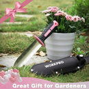 WORKPRO Garden Knife with Oxford Sheath, 7" Stainless Steel Blade with Cutting Edge