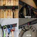 WORKPRO Garage Tool Organizer Wall Mount Garden Tool Organizer Storage Rack Heavy Duty Tool Hangers 64 Inch