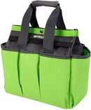 WORKPRO Garden Tool Bag, Garden Tote Storage Bag with 8 Pockets, Home Organizer for Indoor and Outdoor Gardening - Pink Ribbon