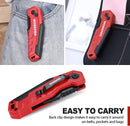 WORKPRO Folding Utility Knife, Quick Change Box Cutte 13 Extra Blades Included