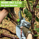 WORKPRO Mini Chainsaw, 6.3“ Cordless Electric Compact Chain Saw with 2 Batteries, Replacement Guide Bar and Chain