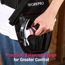 WORKPRO 8 oz Claw Hammer with Fiberglass Handle - Pink Ribbon