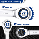 WORKPRO 22-Piece Ratcheting Combination Wrench Set