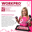 WORKPRO Beginner Kids Tool Set with 12 Inch Steel Tool Case on Wheels - Pink Ribbon