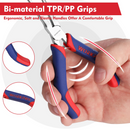 WORKPRO 2-Pcs 6" Mini Needle Nose Pliers Set, Long Nose Pliers, Bent Nose Pliers