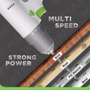 WORKPRO 12V Cordless Drill Driver Set with 6 Pcs Bits, 3/8-Inch Keyless Chuck, Variable Speed, 18 Touque Setting - Pink Ribbon