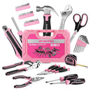 WORKPRO 52 Pcs Pink Tool Set, Home Women's Tool Set with Storage Tool Box, Basic Tool Set - Pink Ribbon