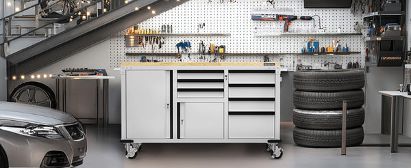 Transform Your Workspace: WORKPRO 62" x 20" Rolling Tool Cabinet