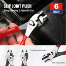 WORKPRO Pliers Set, 3-Piece Plier Tool Set with Soft Handle, 6" Needle Nose, 6" Slip Joint, 8" Groove Joint Plier for DIY & Home Use