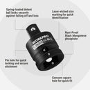 WORKPRO 8-PC Impact Socket Adapter Set with Case, CR-MO Steel | 1/4",3/8",1/2",3/4",1" Drive Adapters, Impact Wrench Conversion Kit, Automotive & Mechanical Repair, Impact Grade