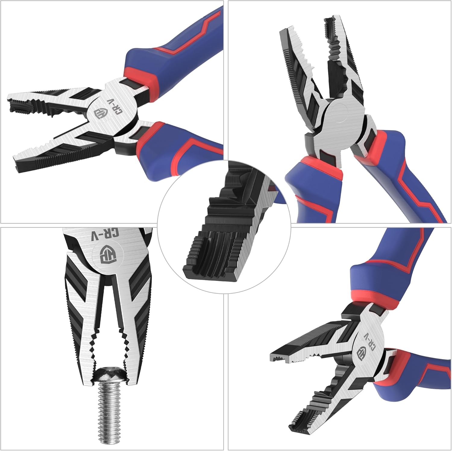 Screw extractor pliers showing serrated jaws for removing stripped screws and bolts