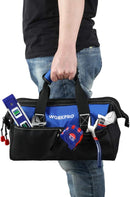 WORKPRO 125-Piece Household Tool Kit – 3.6V Rechargeable Screwdriver & Home Repair Basic Tool Set with 13-inch Easy Carrying Tools Bag, 125 Pcs