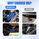 WORKPRO Flexible Oil Funnel for Automotive Use, Foldable Oil Drain Tool for Quick and Clean Oil Changes, Featuring a Thicker Silica Gel for Durability and Maintains Shape-Blue