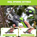 WORKPRO Bypass Pruning Shears for Gardening, 8" Garden Scissors with Dual-Size Opening for Thin & Thick Branches, Garden Clippers with Sharp SK5 Steel Blades for Pruning, Cutting and Fruit Picking