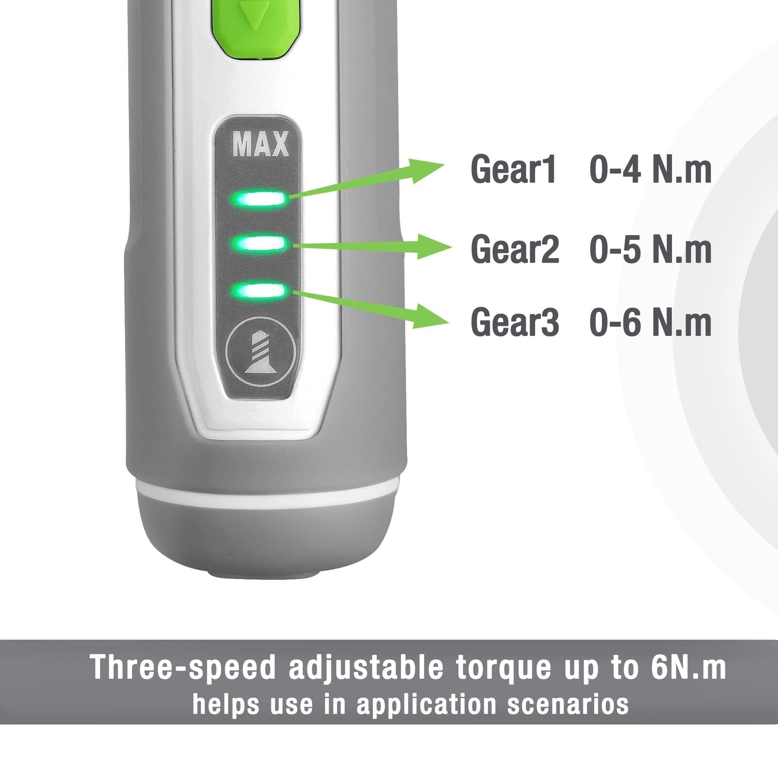 WORKPRO 4V cordless electric screwdriver kit in gray with innovation quality LED work light indicators