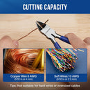 WORKPRO 2 Pack Wire Cutters, 6 Inch Precision Flush Cutters, Spring Loaded Side Cutting Pliers, Sharp Diagonal Cutters for Crafts, Jewelry Making, Electronics, 3D Print, Floral