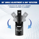 WORKPRO Universal Joint Socket Adapter Set, 3-Piece 1/4" 3/8" 1/2" Drive | Flexible U-Joint, Multi-Angle Access, CR-V Steel, Black Phosphate Finish