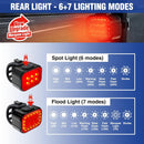 WORKPRO Rechargeable & IP65 Waterproof Ultra Bright Bike Lights Set for Night Riding