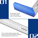 WORKPRO 8-Inch Try Square, Woodworking Square with Aluminum Handle | Precision Carpenter Square with Stainless Steel Blade for Measuring, Marking and Woodworking Projects