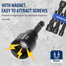 WORKPRO 6 PCS Magnetic Nut Driver Set, 1/4" Hex Shank, Drill Socket Set, Impact Driver Bit Set, 1/4” to 9/16”, Chrome Vanadium Steel, SAE