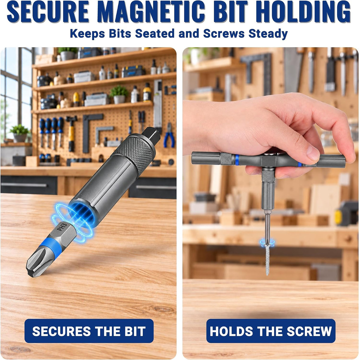 WORKPRO 42 in 1 Magnetic Screwdriver Set, with T Handle Ratchet Screwdriver