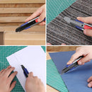 WORKPRO 18mm Retractable Utility Knife with 10-Piece SK5 Blades | Heavy Duty Snap-off Box Cutter, For Cartons, Cardboard and Boxes, Perfect for Office and Home Use