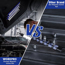 WORKPRO Magnetic Socket Organizer, 1/2-Inch Drive Aluminum Alloy Socket Rail, Heavy Duty Socket Holder, Socket Rack Kit 1/2-Inch x 10 Clips (Blue)