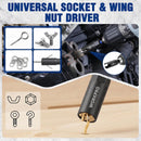 WORKPRO 98-Piece Magnetic Nut Driver Set, Impact Driver Bits, Metric & SAE Cr-V Nut Drivers with Bit Holder, Universal Socket, Socket Adapter, Wing Nut Driver, Ratchet Handle, Quick-Release Extension