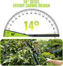WORKPRO 23” Hedge Shears, Foldable Hedge Clippers for Most Garden Plants | Manual Hedge Trimmers with Wavy Blades & Ergonomic Handle, Garden Shears for Hedges, Shrubs, Boxwood, Dense Garden Growth