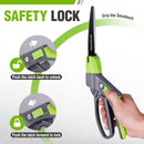 WORKPRO Grass Shears Handheld, Ultra-Sharp Grass Clippers with 360 Degree Swivel Blades, Manual Grass Cutter, Non-Slip Garden Shears, Gardening Scissors, Plant Clippers for Precise Lawn Trimming