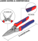 WORKPRO Folding Heavy Duty Utility Knife and Utility Shear Quick-release Snip Combo 10 Extra Standard Blades Included