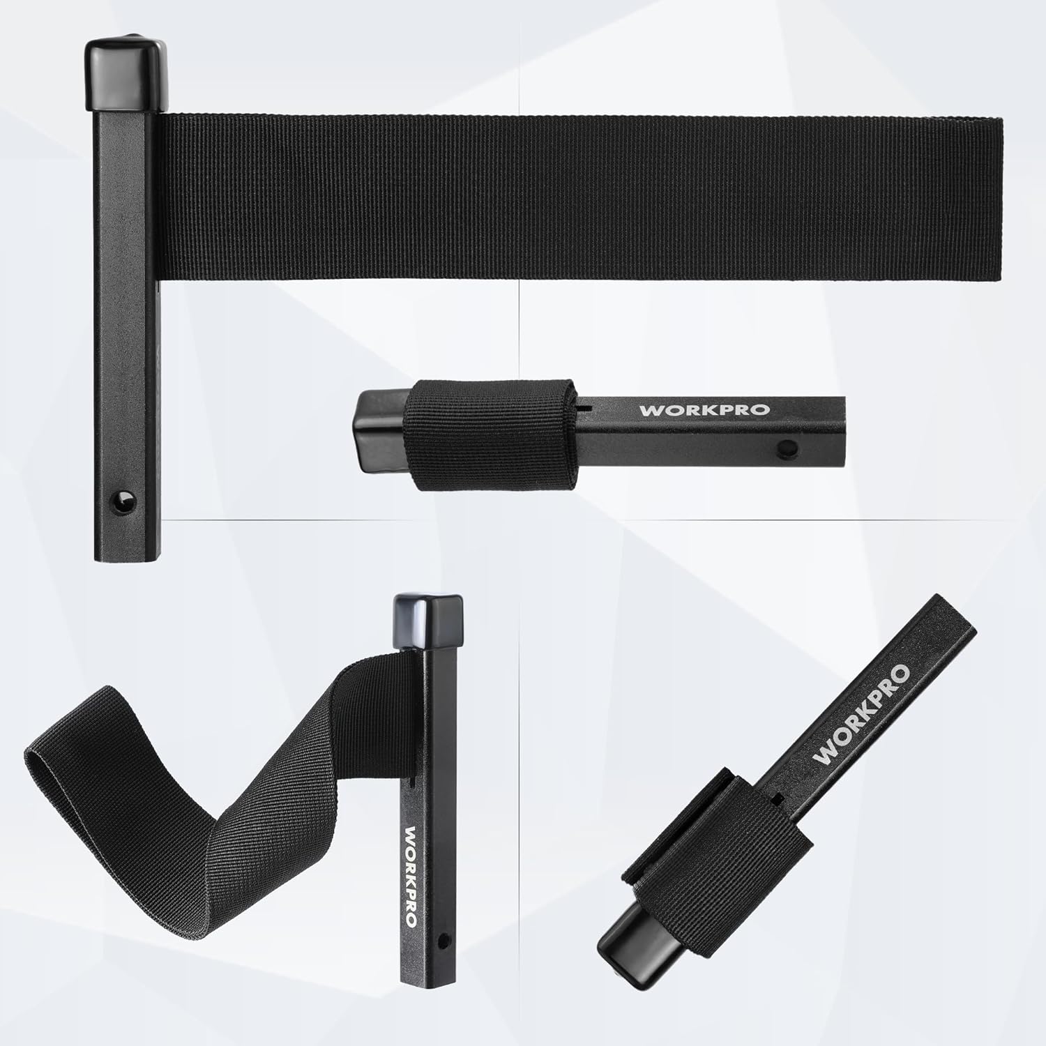 Nylon strap oil filter wrench kit with adjustable belt and removable adapter