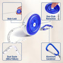 WORKPRO 3-Pack Soft Tape Measure, 60-Inch (150cm) Retractable Measuring Tape for Body Measurements, Sewing, Tailoring, Fabric, Cloth, Knitting and Crafts, Dual-Sided Scales with Carabiner Clip, Blue