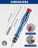 WORKPRO 44-in-1 Precision Screwdriver Sets, Pen Style Manual Screwdriver, 42 pcs Tough S2 Steel Small Screwdriver Bits, Ideal for Eyeglass, Watch, Laptop, Phone, Jewelry