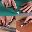 WORKPRO EDC Folding Utility Knife, Mini Box Cutter with Quick Open Axis Lock, Quick Change Blade Razor Knife, Foldable Small Pocket Knife with Belt Clip