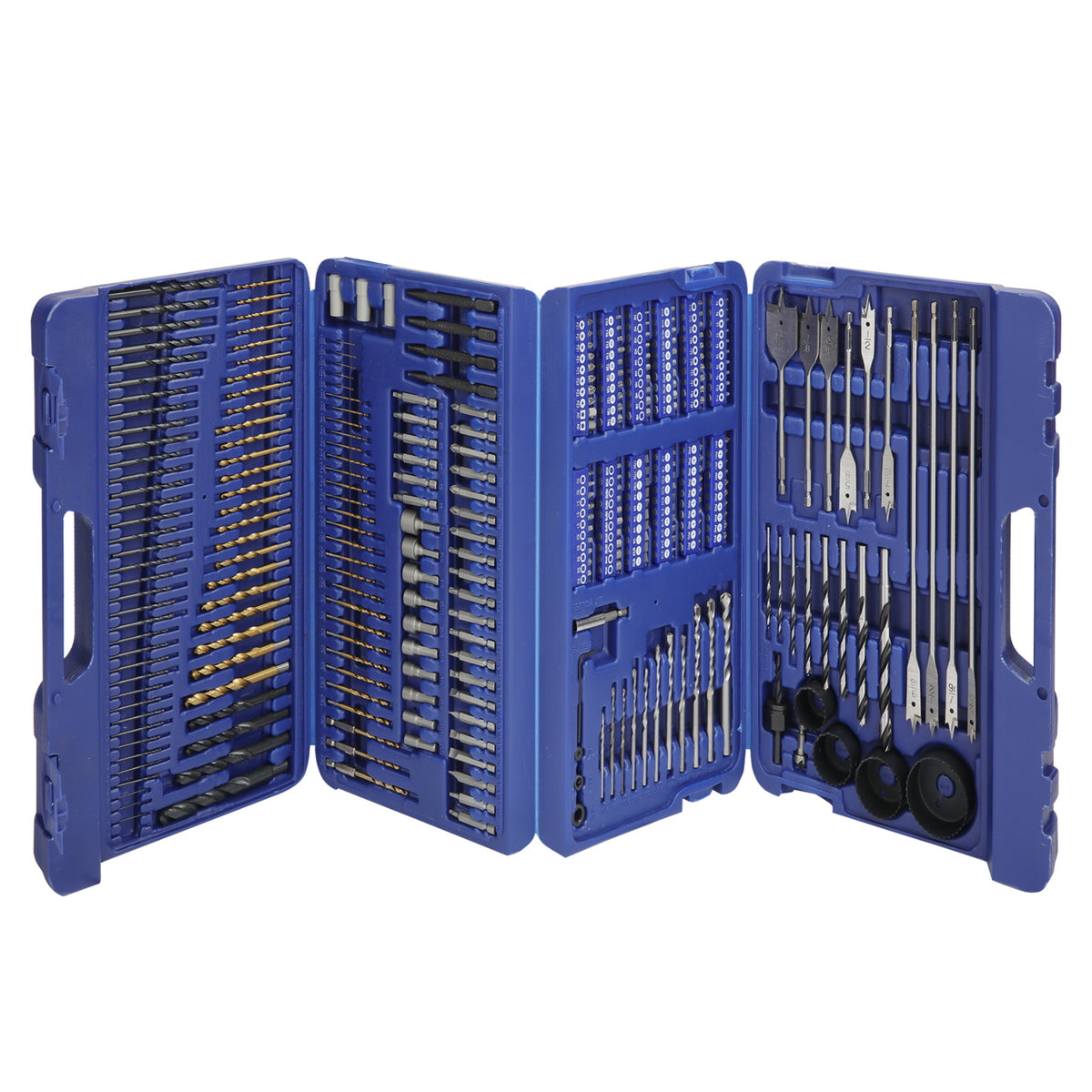 WORKPRO Drill Set, 300 Pcs Drill and Driver Accessory Set for Metal, Wood, Cement Concrete and Plastics